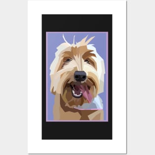 Super Cute Dog Australian Labradoodle Posters and Art